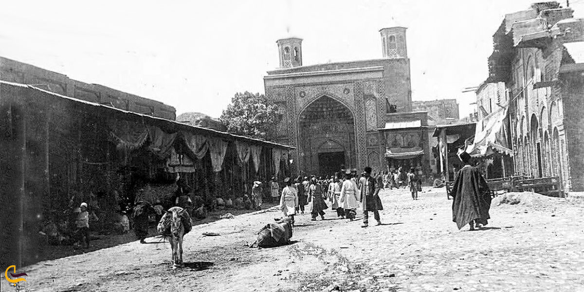 عکس قدیمی مسجد وکیل