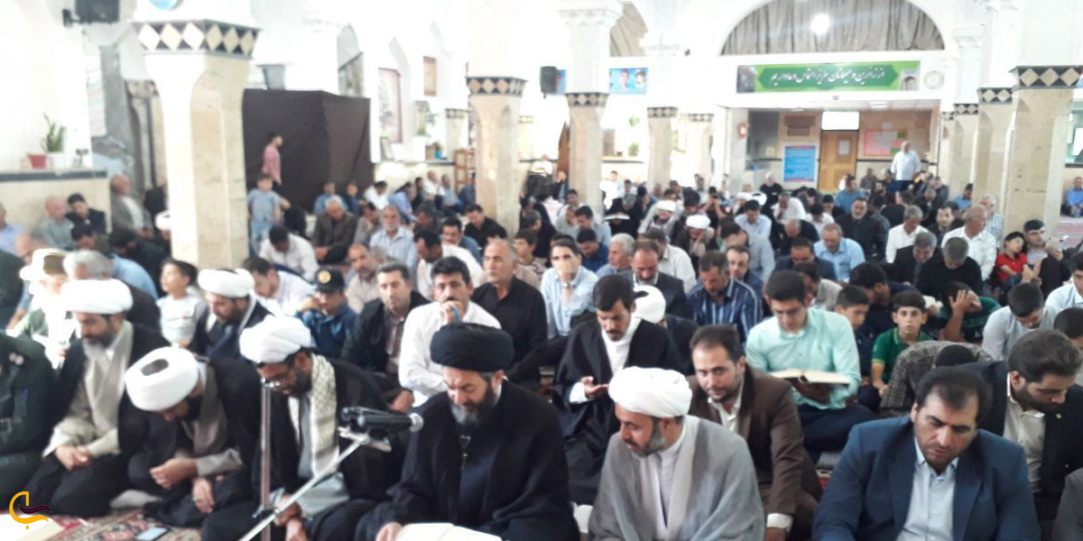تصویری از برپایی نماز عید قربان در مساجد مشگین شهر