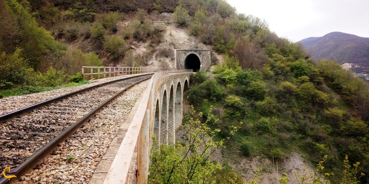 تصویری از مسیر ریلی راه آهن ورسک