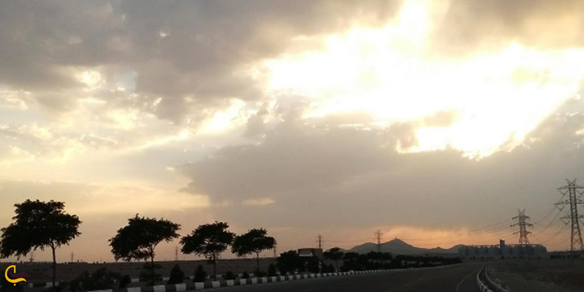 تصویری از جاده ساوه