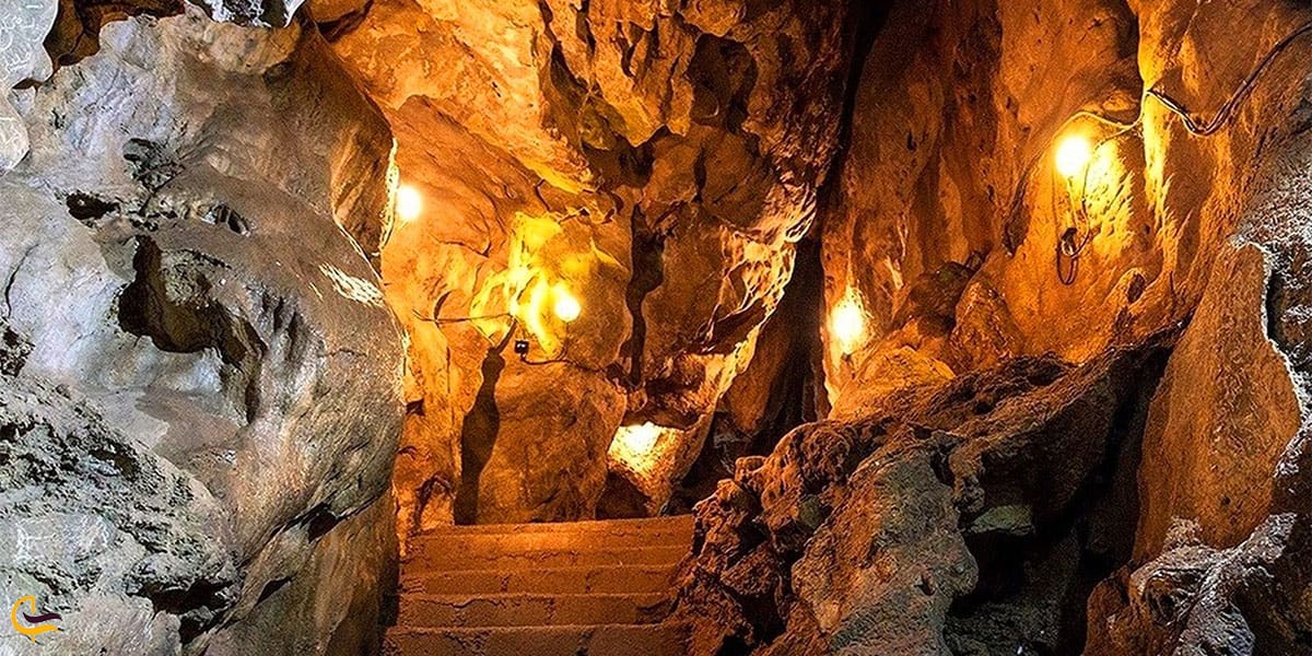 نمایی از غار سهولان 