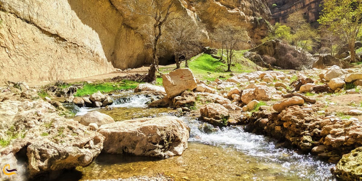 نمایی ازرود سیمره تنگه شیرز