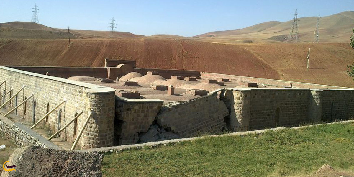 تصویری از کاروانسرای شاه عباسی گویجه بیل