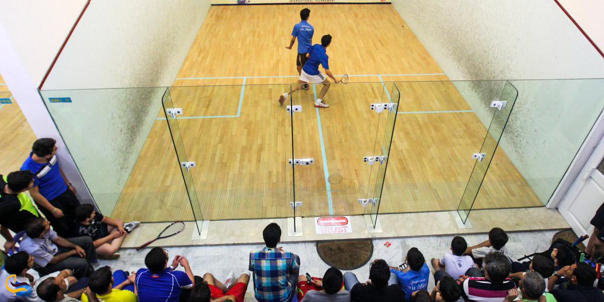 نمایی ازسالن اسکواش مخصوص آقایان