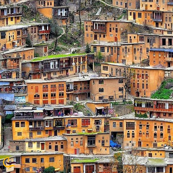 تصویری از خانه ها پلکانی روستای ماسوله