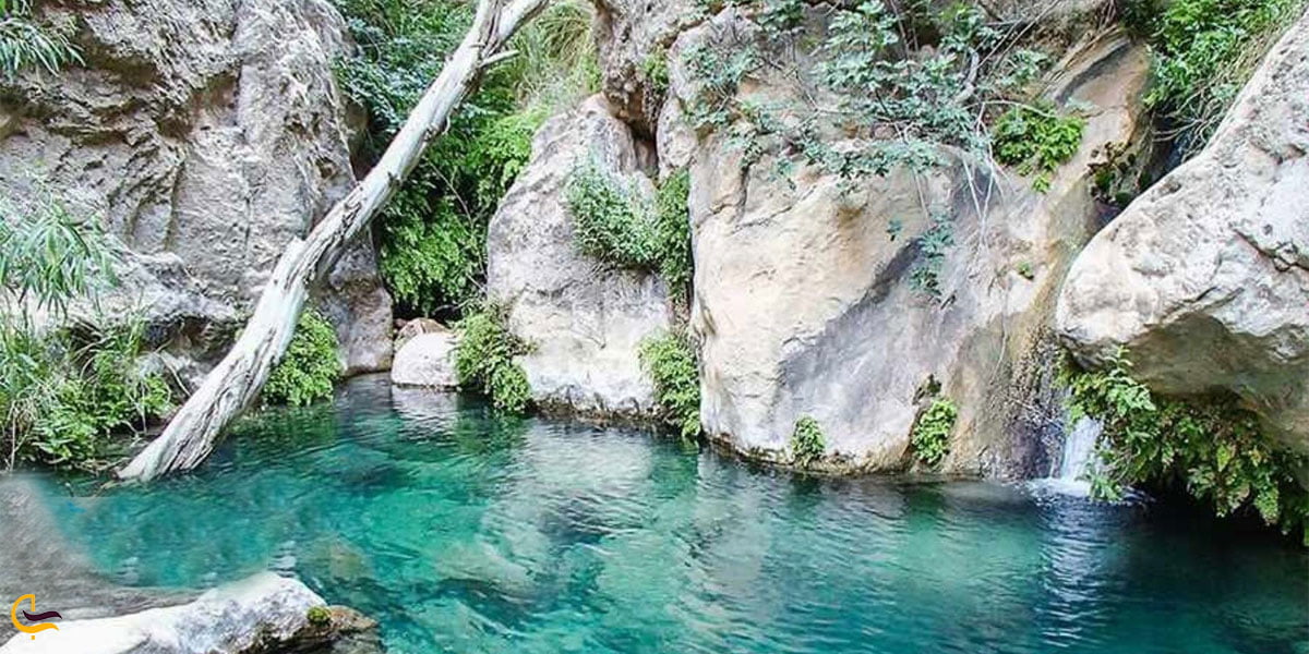 نمایی از آب زلال تنگه رغز