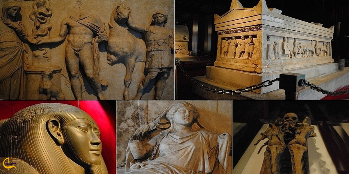 نمایی از دفینه‌های ارزشمند موزه باستان شناسی استانبول