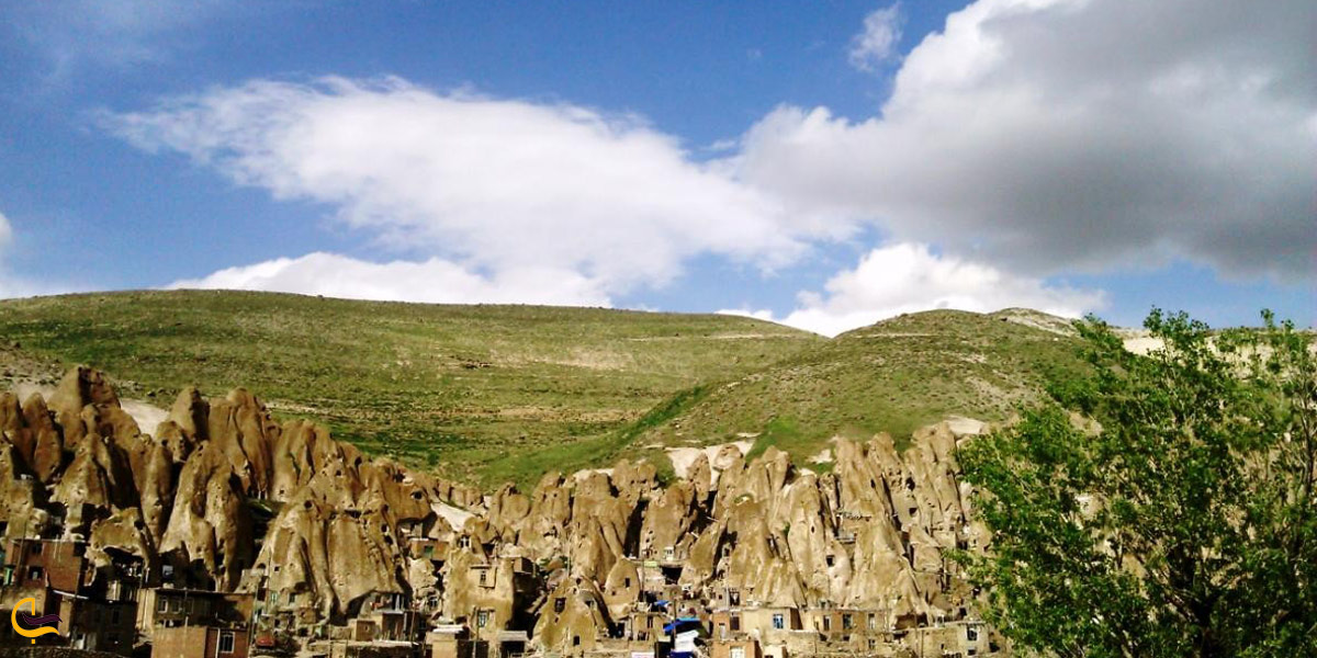 تصویری از طبیعت سرسبز روستای کندوان