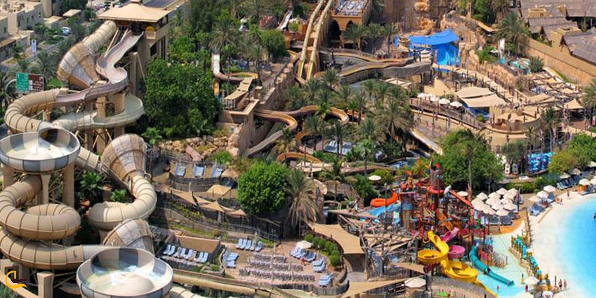 تصویری از بالای پارک آبی وایلد وادی