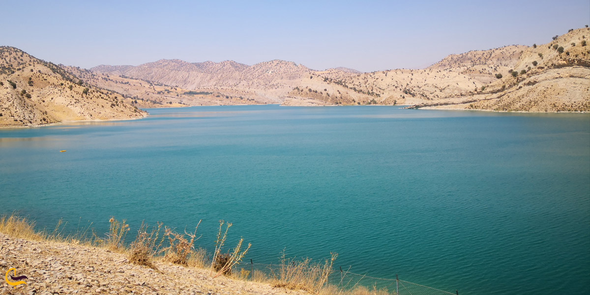 تصویری از طبیعت دریاچه سد ایلام