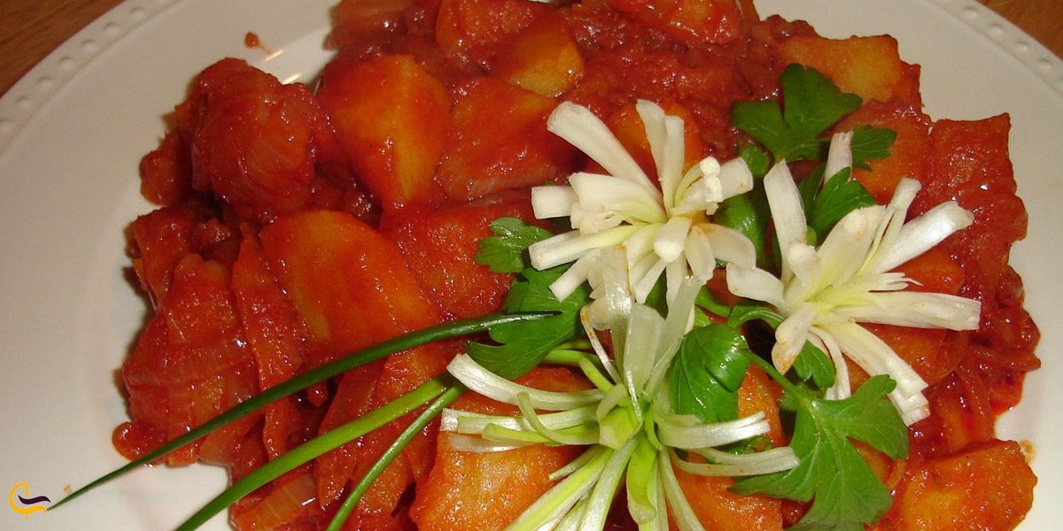 تصویری از غذای محلی آباده