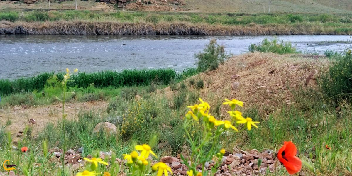 نمایی از رودخانه منطقه آزاد ارس