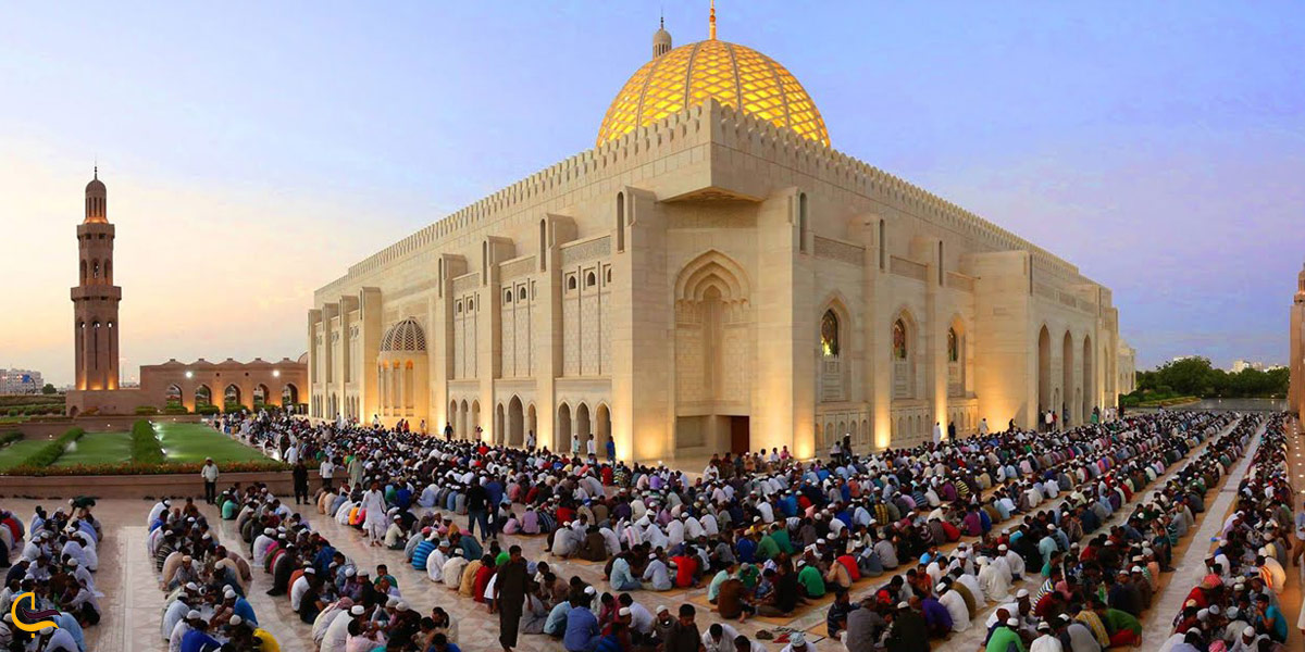 تصویری از ابعاد و بزرگی مسجد جامع سلطان قابوس