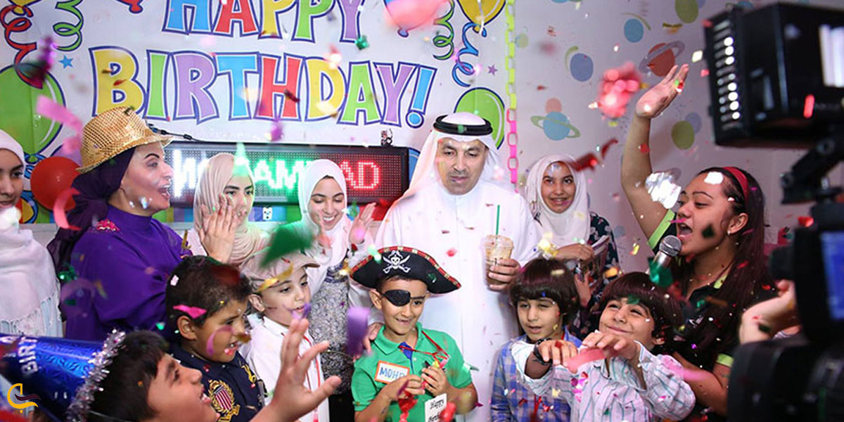 تصویری از جشن‌تولد برای کودکان در اکواریم دبی