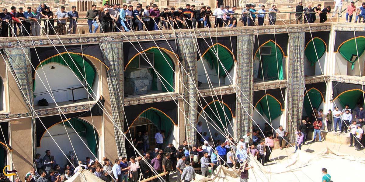 تصویری از برگزاری مراسمات محرم در ندوشن