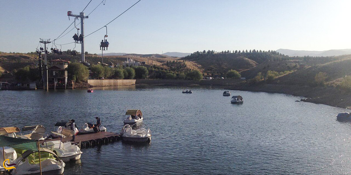 نمایی ازدریاچه چالیدره