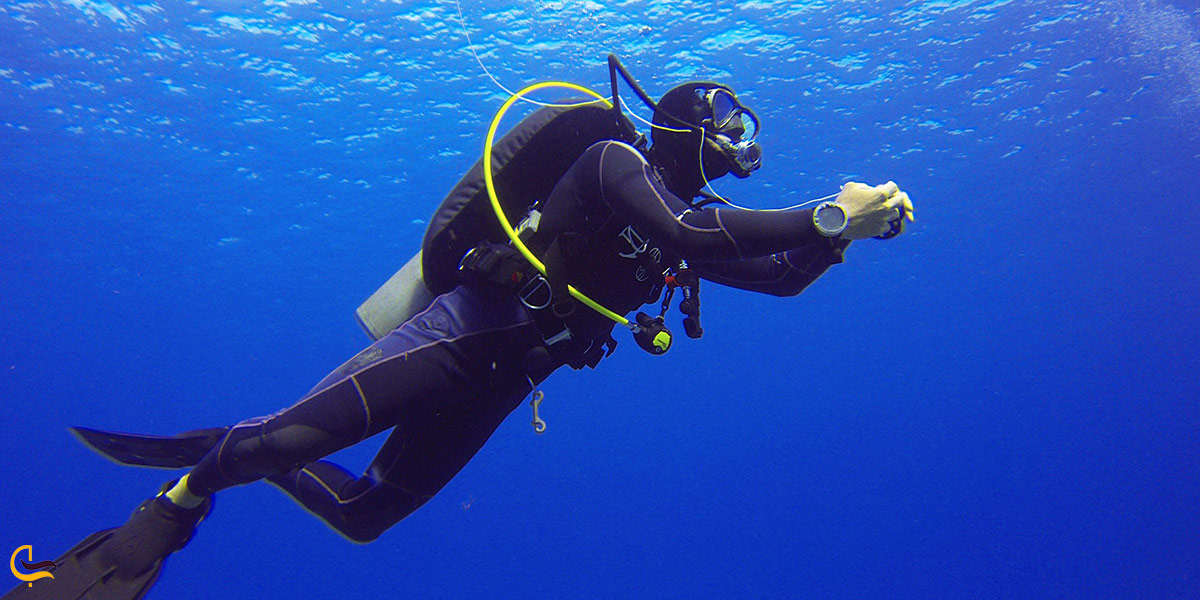 نمایی ازغواصی چالیدره