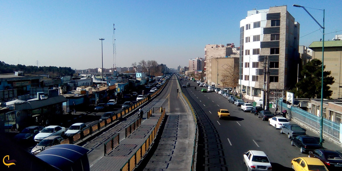 تصویری از خیابان دماند تهران