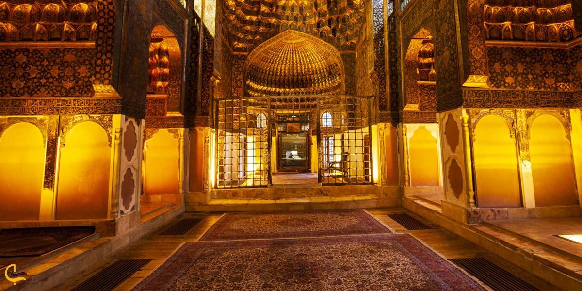 تصویری از تالار دارالحافظ در آرامگاه شیخ صفی الدین اردبیلی