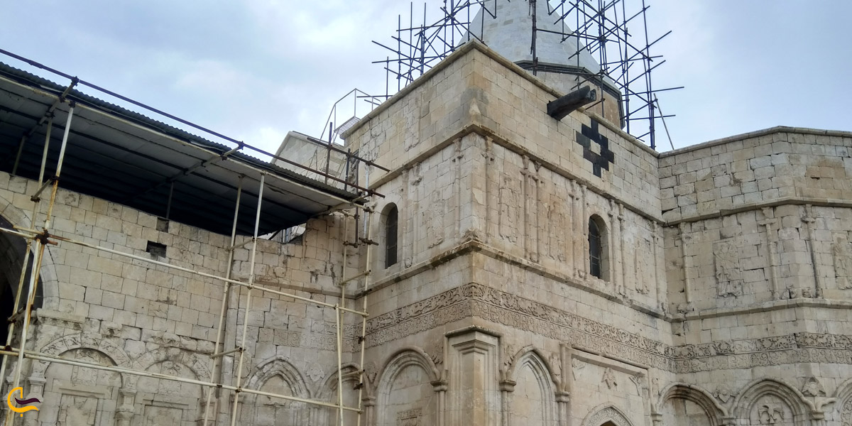 تصویری از بازسازی کلیسای تادئوس مقدس