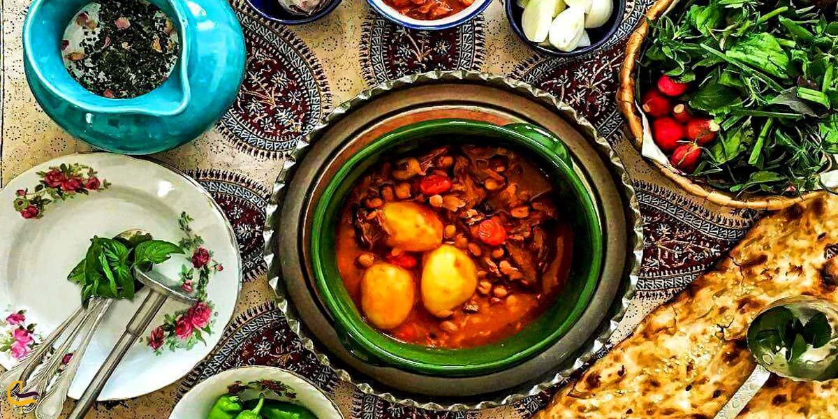 تصویری از غذای محلی شهر محلات