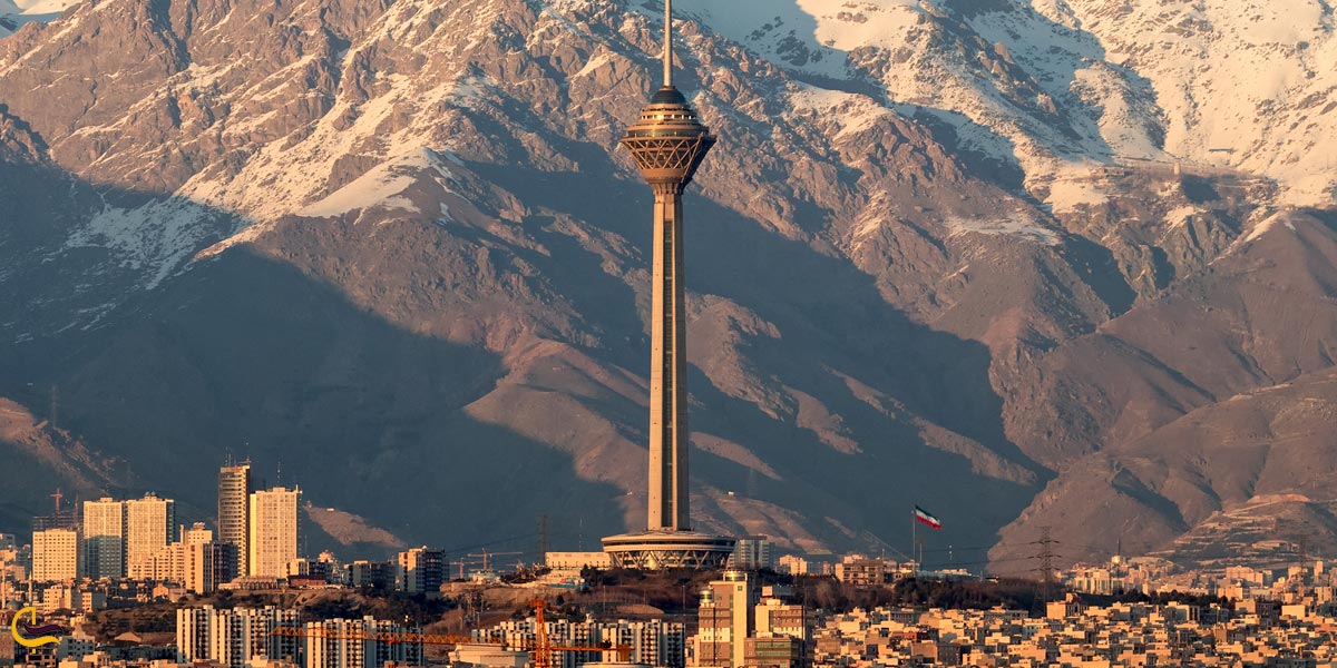 نمایی از برج میلاد تهران