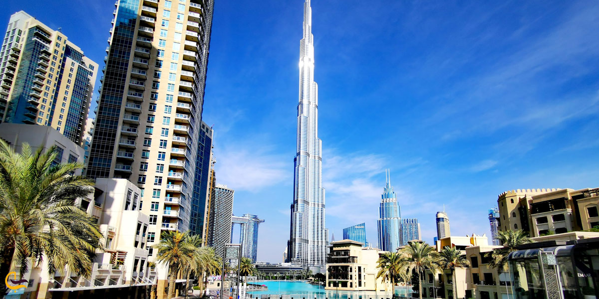 نمایی از برج خلیفه دبی