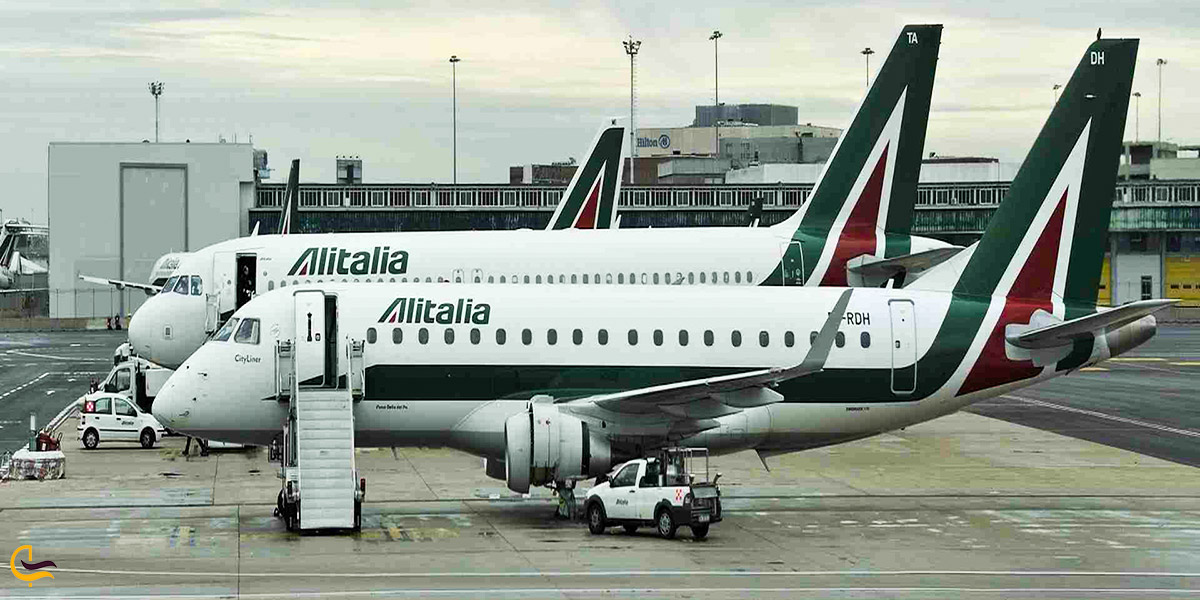 تصویری از هواپیما فرودگاه‌های بین‌المللی رم