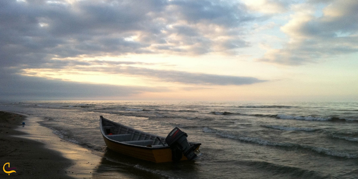 تصویری از ساحل زیبای رادیو دریا