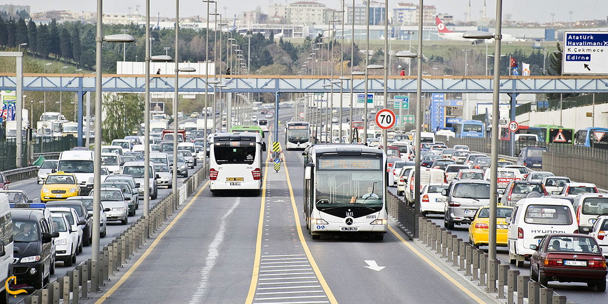 عکس اتوبوسها در استانبول