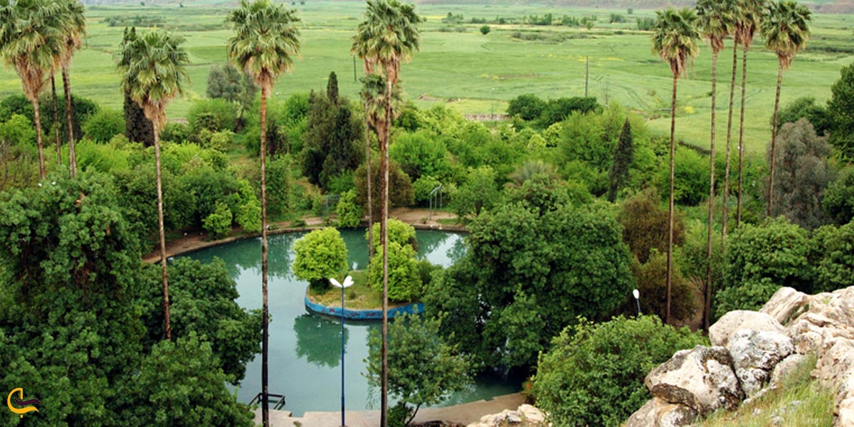 تصویری از باغ چشمه بلقیس گچساران
