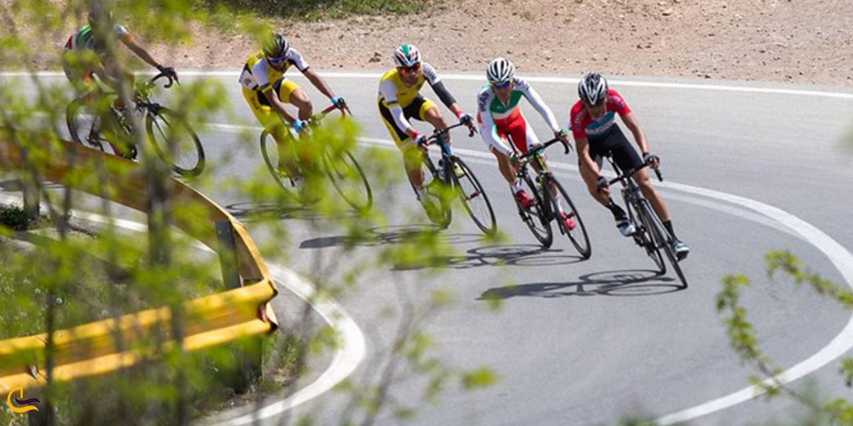 عکس پیست دوچرخه سواری دربند