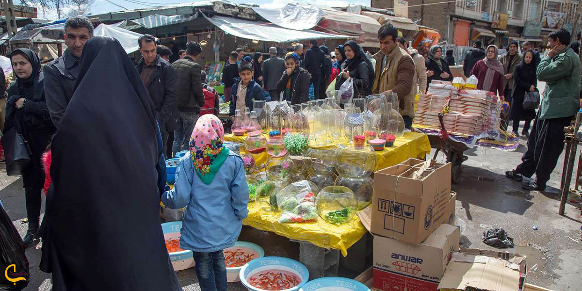 عکس بازارچه مرزی جلفا