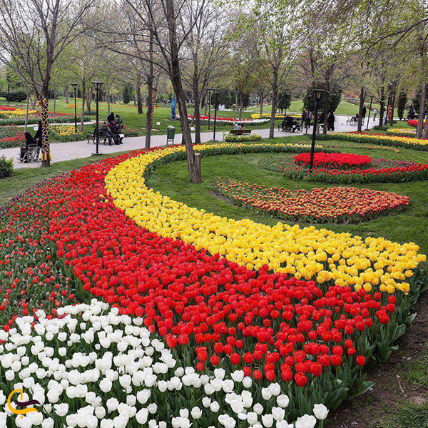 عکس باغ گل‌های کرمانشاه