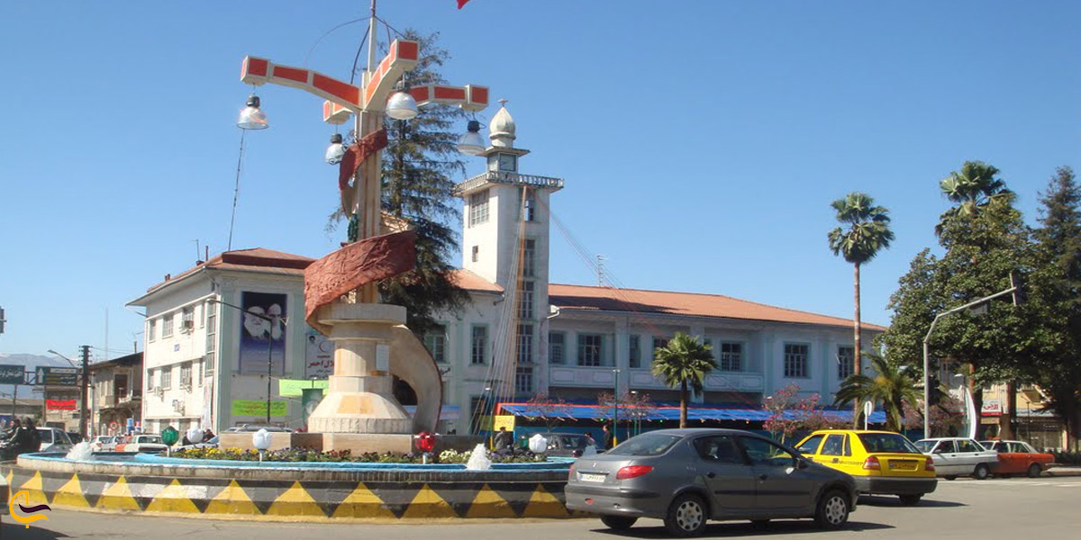 تصویری از میدان شهرداری رودسر