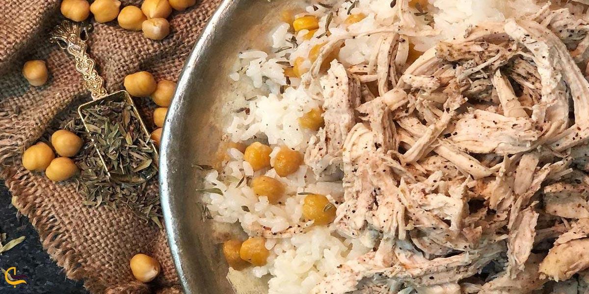 تصویری از غذای محلی زیره پلو