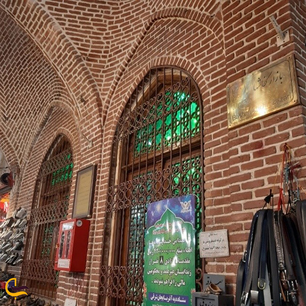 تصویری از تابلو ورودی بازار کفاشان تبریز