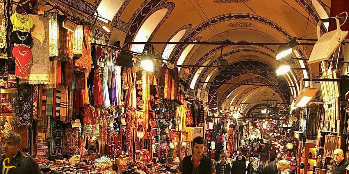 عکس بورس پارچه و فرش در بازار آستارا استانبول