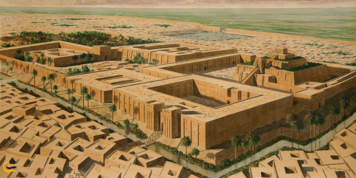عکس علت ساخت باغ های معلق بابل