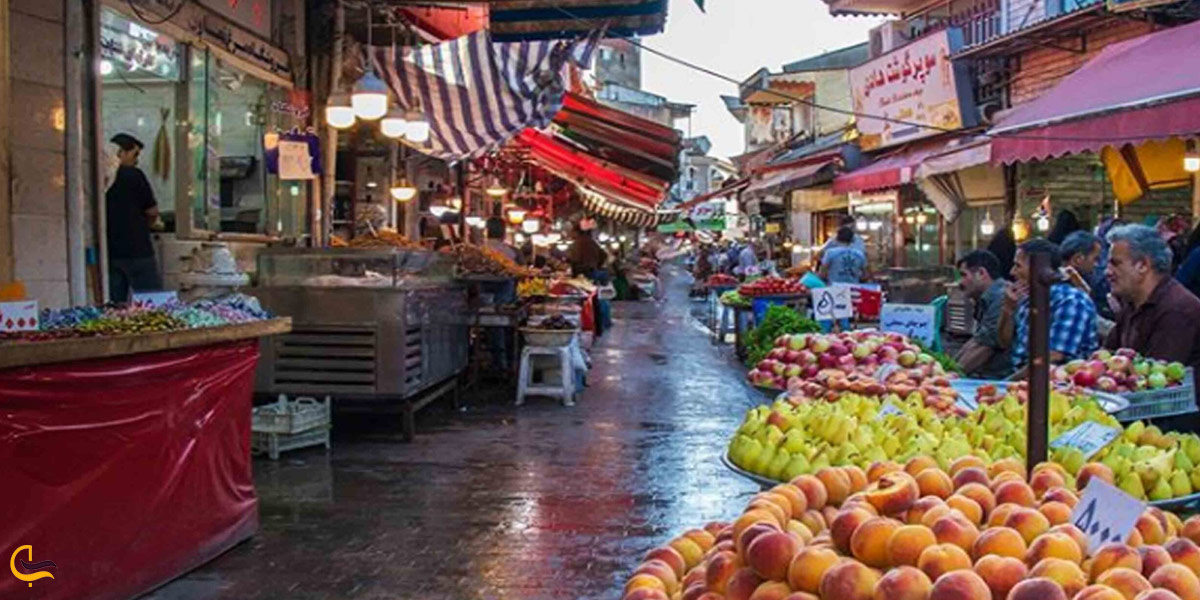 تصویری از بازار سنتی رودبار