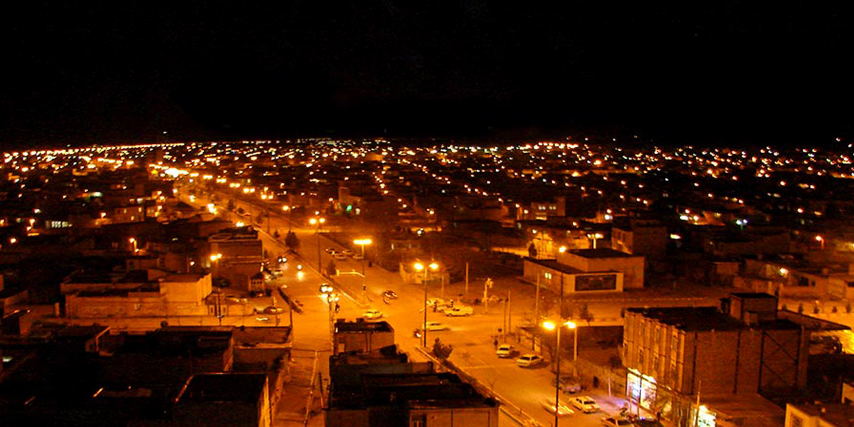 نمایی از شهر تاکستان