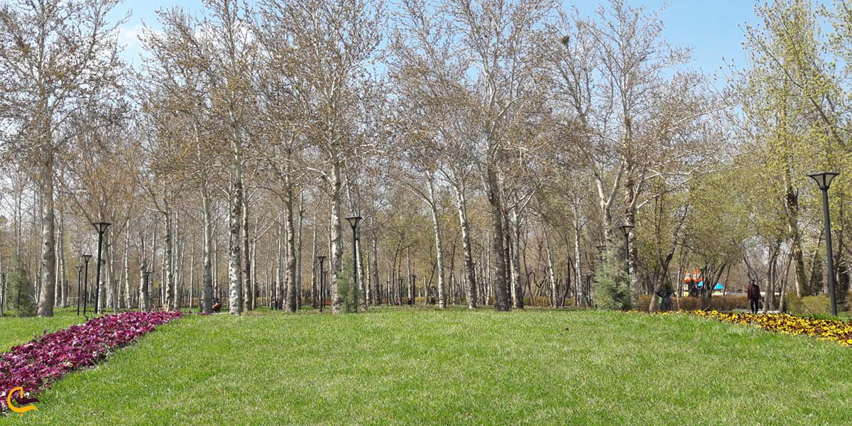 نمایی از طبیعت بهاری بوستان ملت