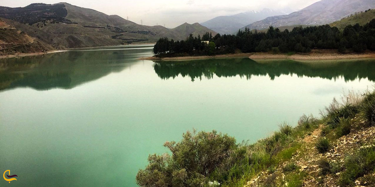 عکس دریاچه سد لتیان