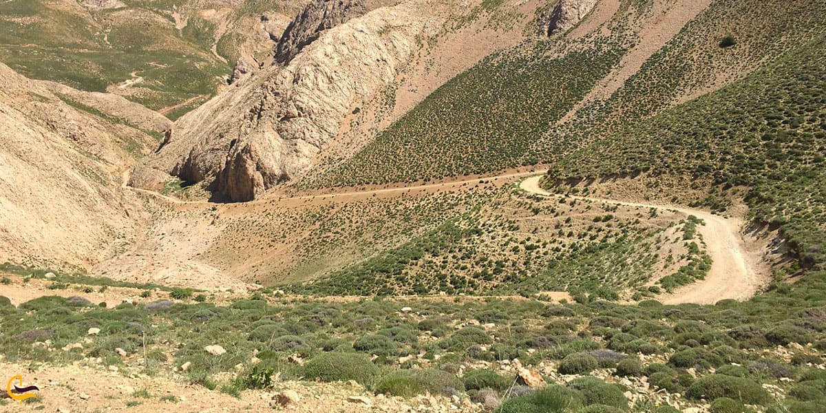 عکس جاده خاکی روستای لزور