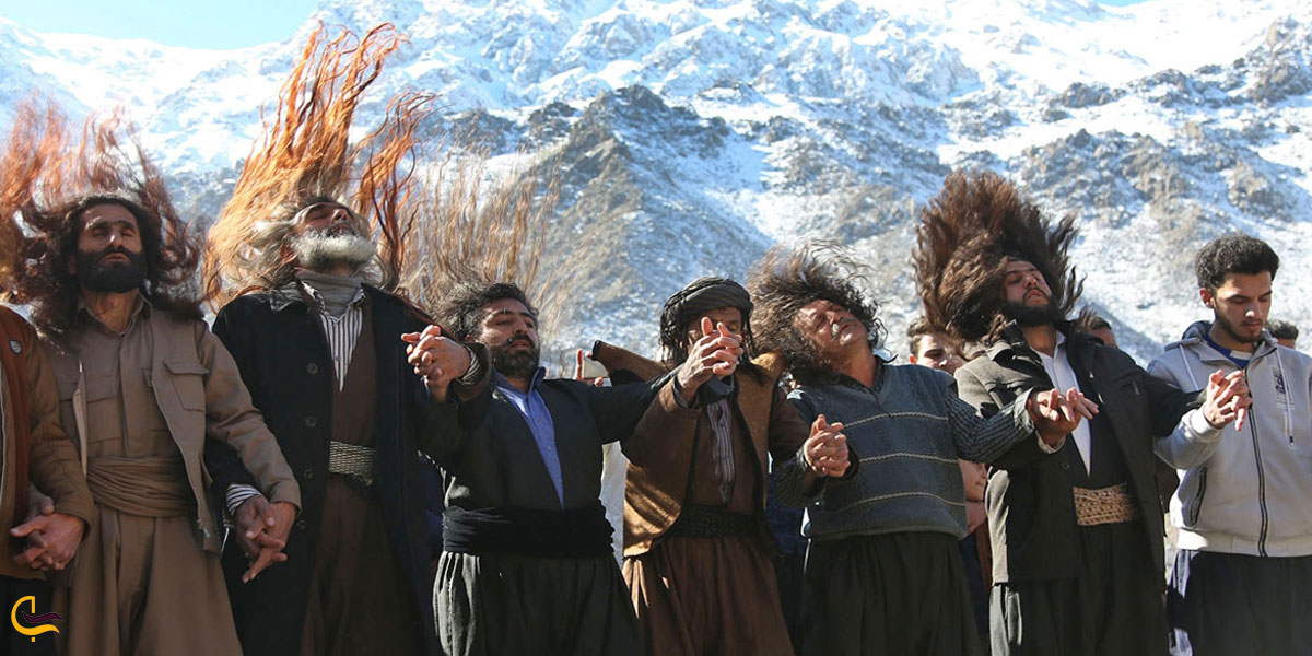 تصویری از مراسم پیرشالیار اورامانات