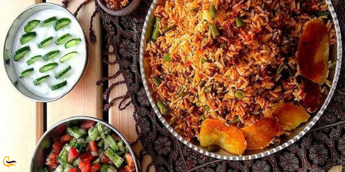 عکس لوبیا پلو