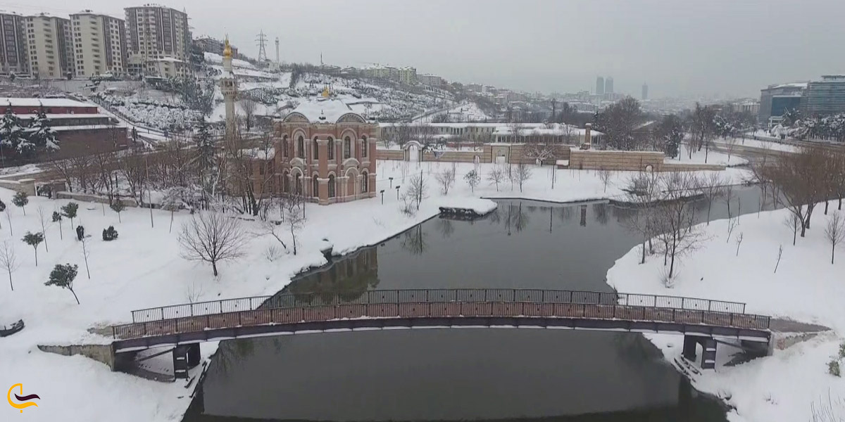 تصویر برفی از استانبول