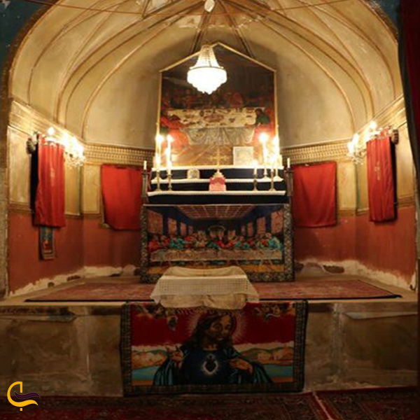 تصویری از نمای داخل کلیسای مریم مقدس شیراز