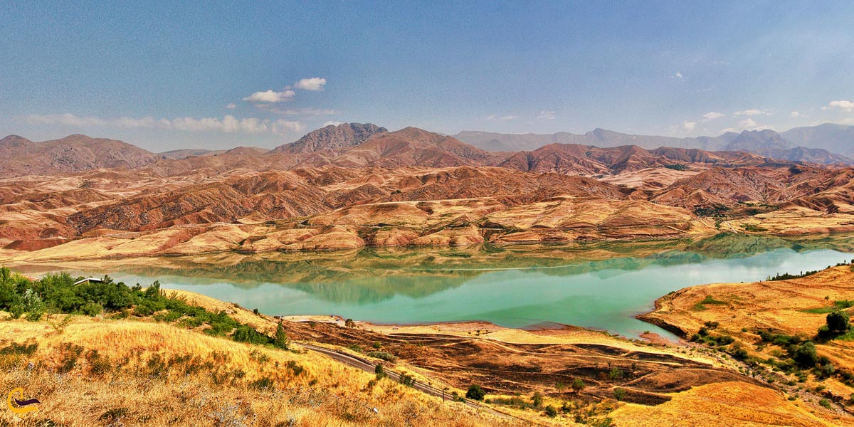 تصویری از طبیعت دریاچه طالقان