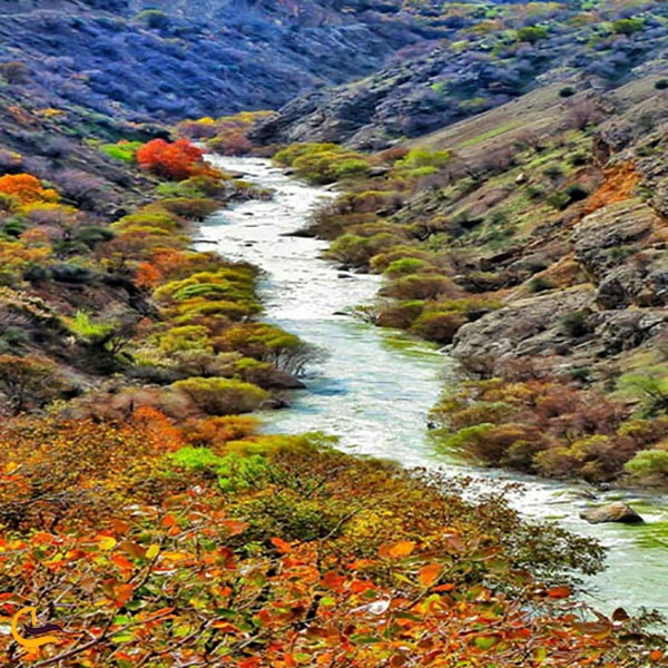 عکس فصل پاییز رودخانه سزار لرستان